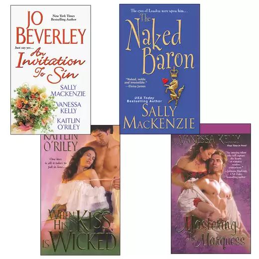 Hot Historicals Bundle with An Invitation to Sin, The Naked Baron, When His Kiss Is Wicked, & Mastering the Marquess
