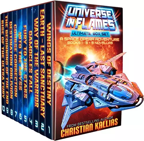 Universe in Flames – Ultimate 10 Book (5 novels + 5 novellas) Box Set: An Epic Space Opera Adventure