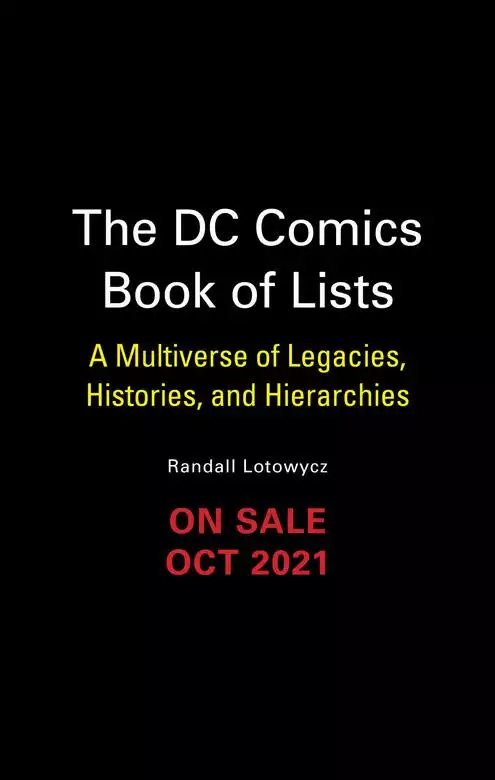 The DC Comics Book of Lists