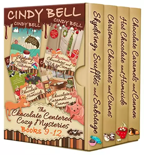 Chocolate Centered Cozy Mysteries Books 9 -12