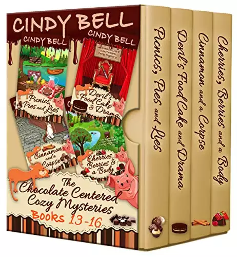 Chocolate Centered Cozy Mysteries Books 13 - 16