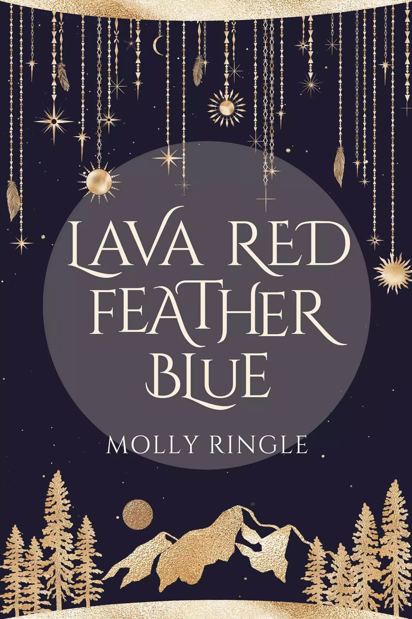 Lava Red Feather Blue