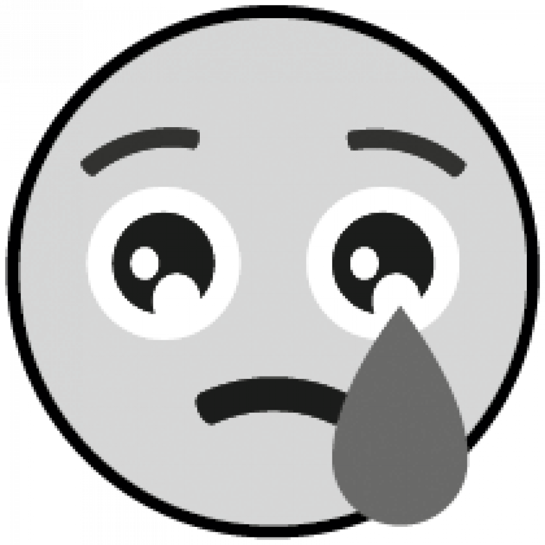 Crying face emoji